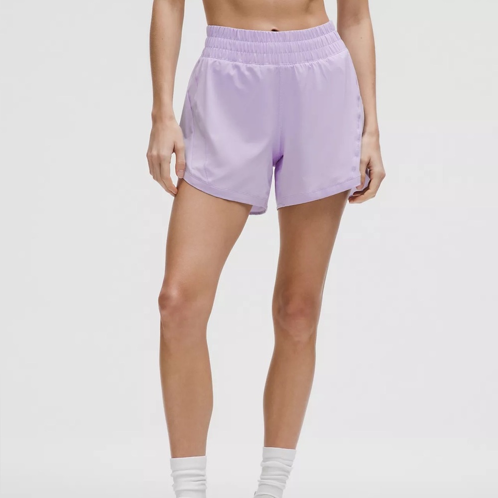 Lululemon purple athletic shorts 4”